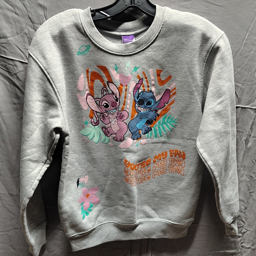 Girls Grey Sweatshirt Stich By Disney Size Xs